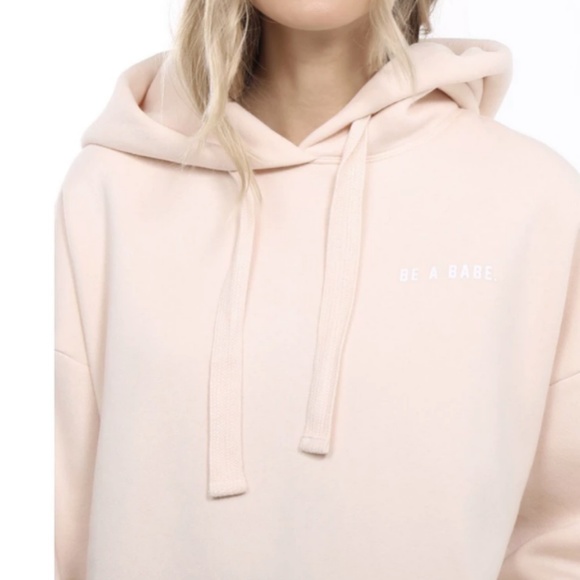 1 LEFT! NWT - BRUNETTE THE LABEL BE A BABE HOODIE - Picture 2 of 7
